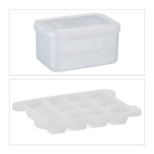Eiswürfelform Set mit Box und Deckel Kunststoff - 22 x 11 x 15 cm