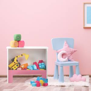Étagère à jouets pour les enfants Rose foncé - Blanc - Bois manufacturé - 48 x 41 x 24 cm