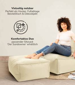 Pouf mit Schutzhülle Der Ruhestifter Beige