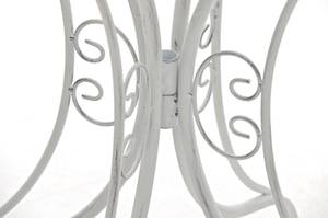 Gartentisch Hari Weiß - Metall - 70 x 73 x 70 cm