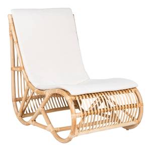 Valencia Fauteuil rotin, supports Velours - Bois