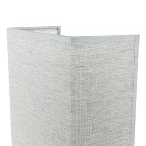 Wandleuchte ALICE Grau - Hellgrau - 21 x 24 x 10 cm - Metall - Textil