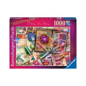 Puzzle Vintage Schneiderei Papier - 28 x 6 x 38 cm