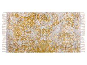 Tapis BOYALI Beige - Jaune moutarde - Jaune - 80 x 80 x 150 cm