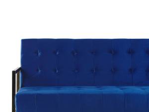 3-Sitzer Sofa MARSTAL Blau - Gold - Marineblau