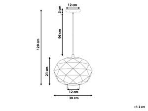 Lampe suspension REWA Blanc - Métal - 30 x 120 x 30 cm