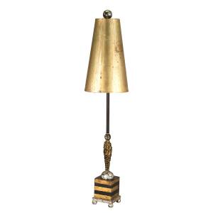 Stehlampe CORALYN Gold - Grau - Silber - Textil - 18 x 102 x 18 cm