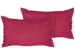 Coussin décoratif SASSAFRAS Rouge bourgogne - Rouge