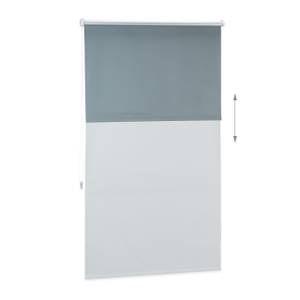 Verdunkelungsrollo grau 60 bis 120 breit 90 x 165 cm