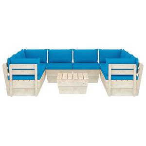 Mobilier de jardin (lot de 9) 3016490-21 Bleu - Bleu clair