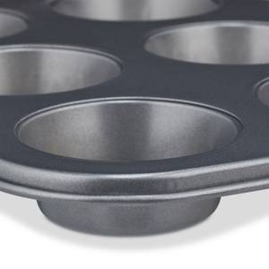 16 x Muffinform für 12 Muffins Grau - Metall - 35 x 2 x 27 cm