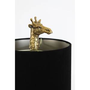 Tischleuchte Giraffe Schwarz - Gold - Kunststoff - 16 x 61 x 26 cm