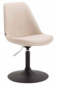 Chaise salle à manger Maverick Lot de 4 Blanc crème - Noir