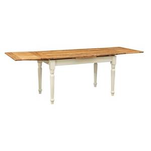 Table Manger Rustique Marron - Blanc