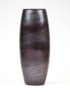Vase en verre peint à la main Mauve - Verre - 11 x 26 x 11 cm