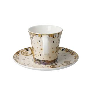 Kaffeetasse Gustav Klimt - Die Erfüllung Porzellan - 16 x 9 x 16 cm