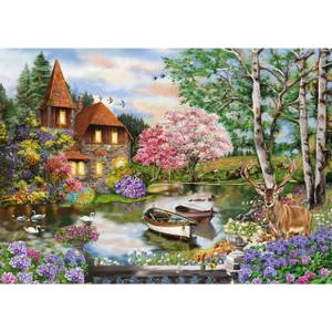 Puzzle Haus am See Papier - 28 x 6 x 38 cm