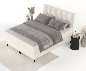 Premium Boxspringbett Ombre Creme - Breite: 160 cm