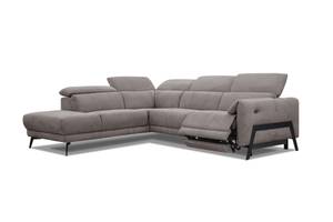 Ecksofa Scala (5-Sitzer mit Relax) Braun - Ecke davorstehend links