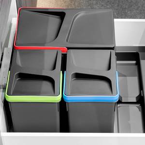 Recycle Behälter für Küchenschublade, Grau - Kunststoff - 24 x 36 x 33 cm