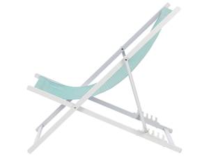 Chaise longue LOCRI II Bleu - Turquoise - Blanc