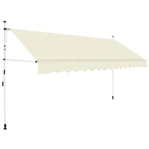 Auvent rétractable 296524-3 Blanc crème - Largeur : 400 cm