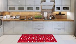 Küchenläufer Rot - Textil - 52 x 1 x 100 cm