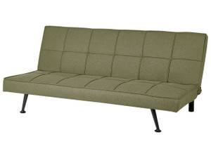 3-Sitzer Sofa HASLE Grün - Olivgrün - Silber