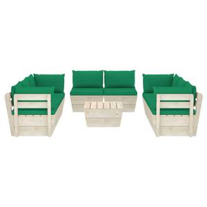 Garten-Lounge-Set (9-teilig) 3016490-22 Grün