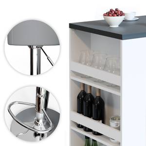 Set de table de bar  33217 Gris - Blanc