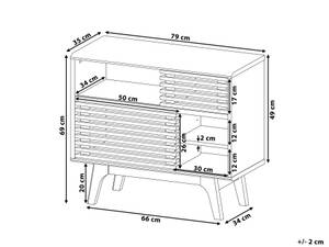 Sideboard CLEVELAND Eiche Dunkel