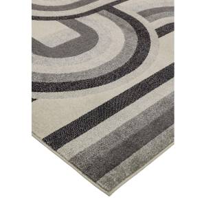 Tapis de salon style rétro AVON Gris - 200 x 290 cm