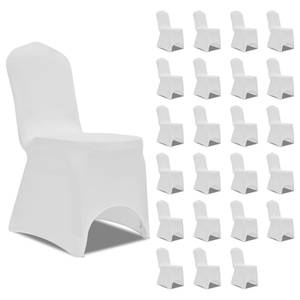 Housse de chaise(lot de 24) 3003531-2 Blanc