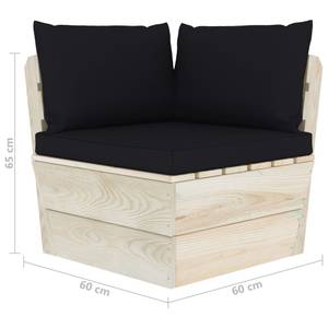 Garten-Lounge-Set (6-teilig) 3016490-10 Schwarz