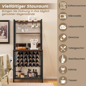 Küchenregal VH33365PQ-OR Braun - Holzwerkstoff - 48 x 163 x 76 cm