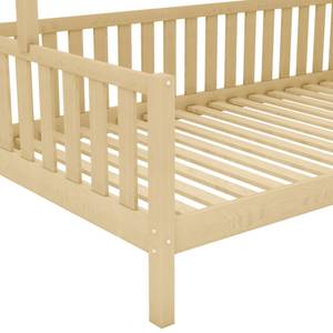 Hausbett JIE AGD50 Braun - Holzwerkstoff - Massivholz - 96 x 166 x 207 cm