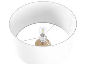 Grande lampe NITRA Chêne clair - Blanc