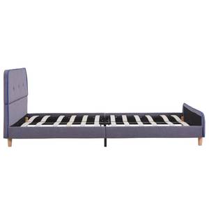 Cadre de lit 297913 Gris lumineux - Largeur : 146 cm