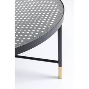 Tables basses Fence (lot de 2) Noir - Verre - 120 x 60 x 35 cm