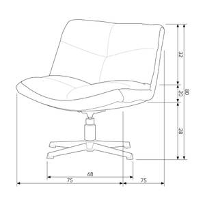 Fauteuil design Vinny Beige - Jaune