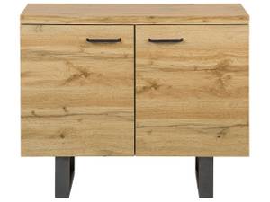 Buffet TIMBER Gris - Chêne clair - Largeur : 94 cm