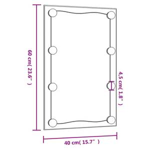 Wandspiegel mit LED-Leuchten 3000404-9 40 x 60 cm