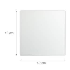 Tableau mémo magnétique verre blanc 40 x 40 cm