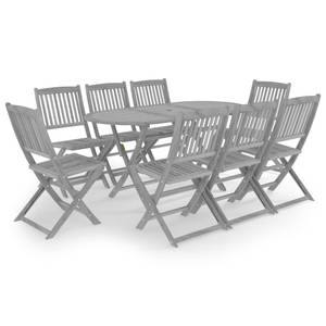 Gartenmöbel-Set Grau - Massivholz - Holzart/Dekor - 85 x 75 x 160 cm