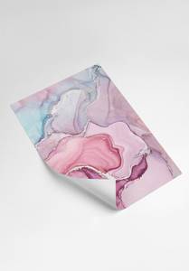 Aquarell Pink Pastell Poster Papier - 70 x 50 x 70 cm