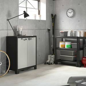 Lagerschrank 3018467 Schwarz - Kunststoff - 80 x 100 x 44 cm