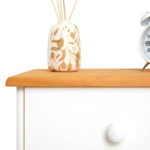 Table de chevet RONDO Imitation épicéa blanc - Imitation pin blanc