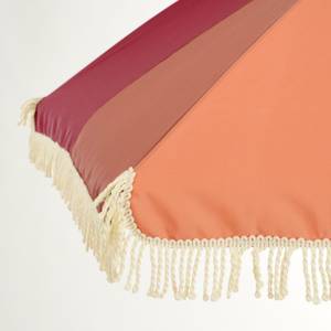 Sonnenschirm Gestreift Pink - Textil - 220 x 238 x 220 cm