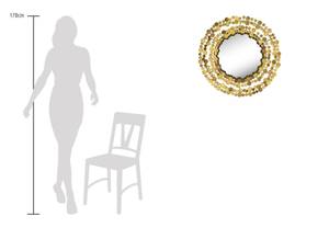 Wandspiegel Hello Gorgeous Gold - Metall - 68 x 68 x 6 cm