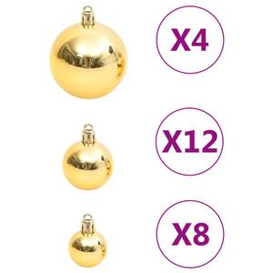 Weihnachtskugel Set (111-teilig) 3030307 Gold